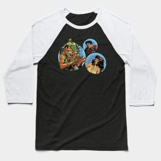 Vintage Comic Book Science Fiction Art Baseball T-Shirt